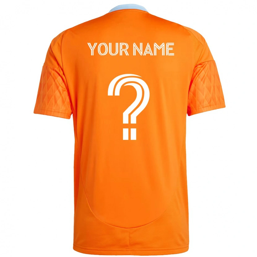 Danxen Niño Camiseta Su Nombre #0 Morado Naranja 1ª Equipación 2025/26 La Camisa