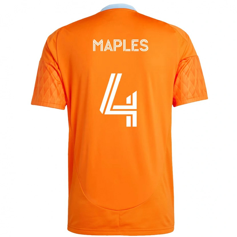 Danxen Niño Camiseta Talen Maples #4 Morado Naranja 1ª Equipación 2025/26 La Camisa