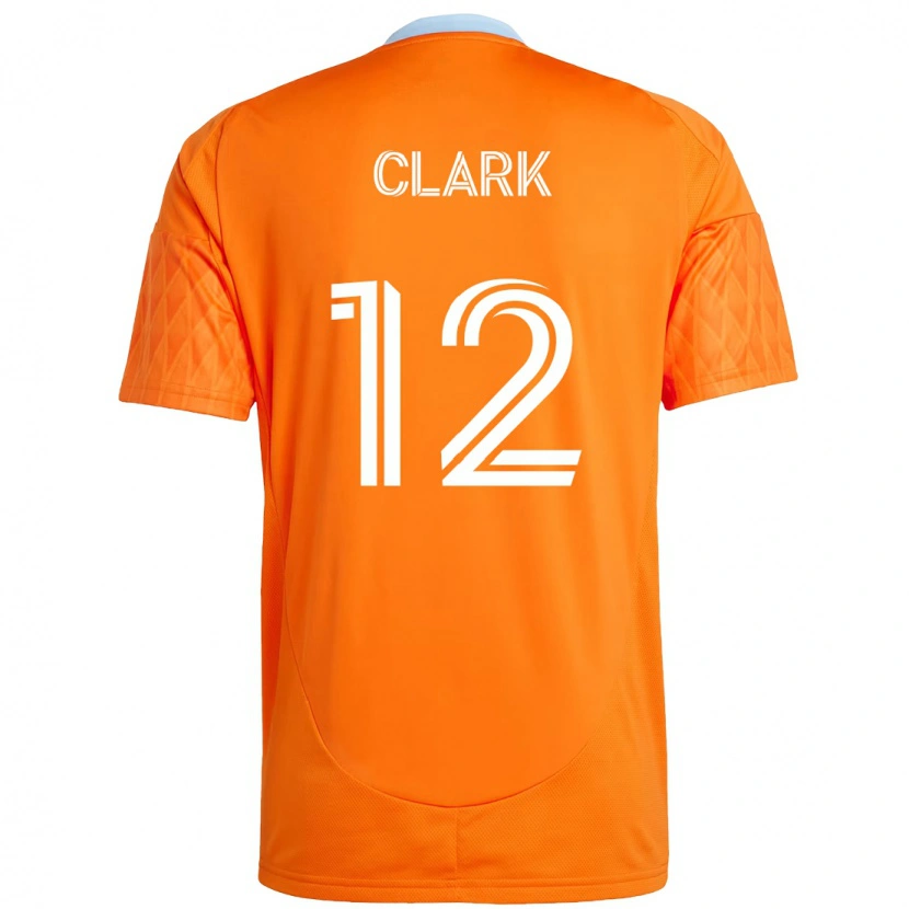 Danxen Niño Camiseta Steve Clark #12 Morado Naranja 1ª Equipación 2025/26 La Camisa