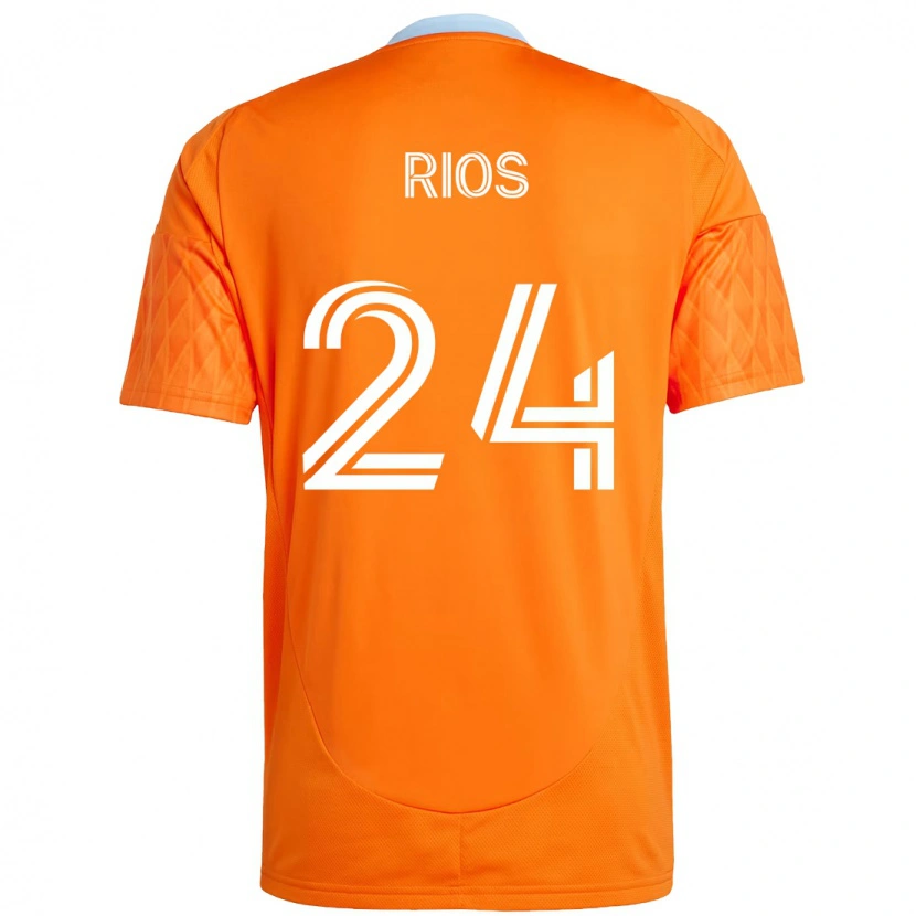 Danxen Niño Camiseta Paolo Ríos #24 Morado Naranja 1ª Equipación 2025/26 La Camisa