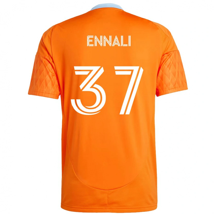 Danxen Niño Camiseta Lawrence Ennali #37 Morado Naranja 1ª Equipación 2025/26 La Camisa
