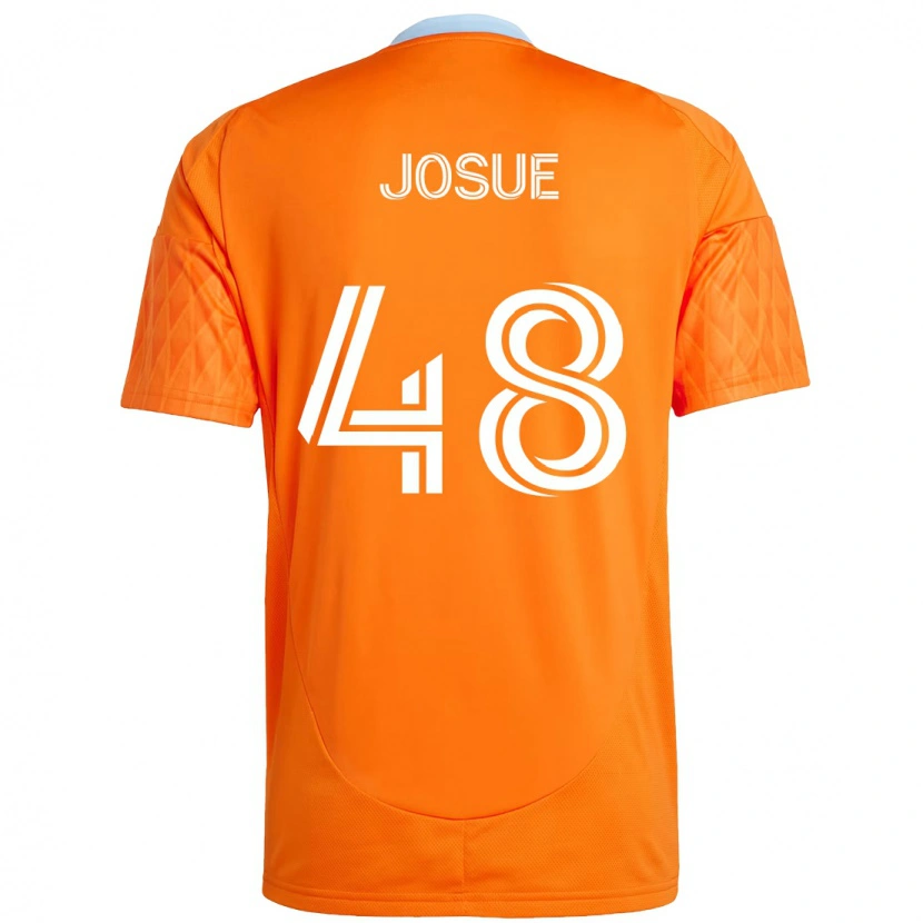 Danxen Niño Camiseta Josué #48 Morado Naranja 1ª Equipación 2025/26 La Camisa