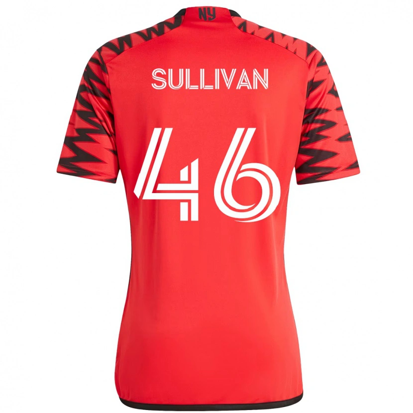 Danxen Niño Camiseta Dylan Sullivan #46 Rojo Negro 1ª Equipación 2025/26 La Camisa
