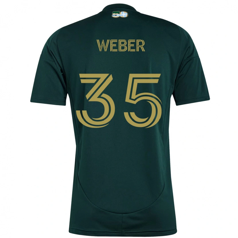 Danxen Niño Camiseta Tristan Weber #35 Beige Verde 1ª Equipación 2025/26 La Camisa