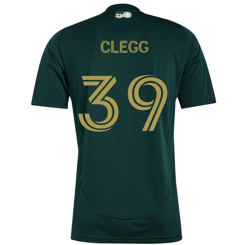 Danxen Niño Camiseta Tyler Clegg #39 Beige Verde 1ª Equipación 2025/26 La Camisa