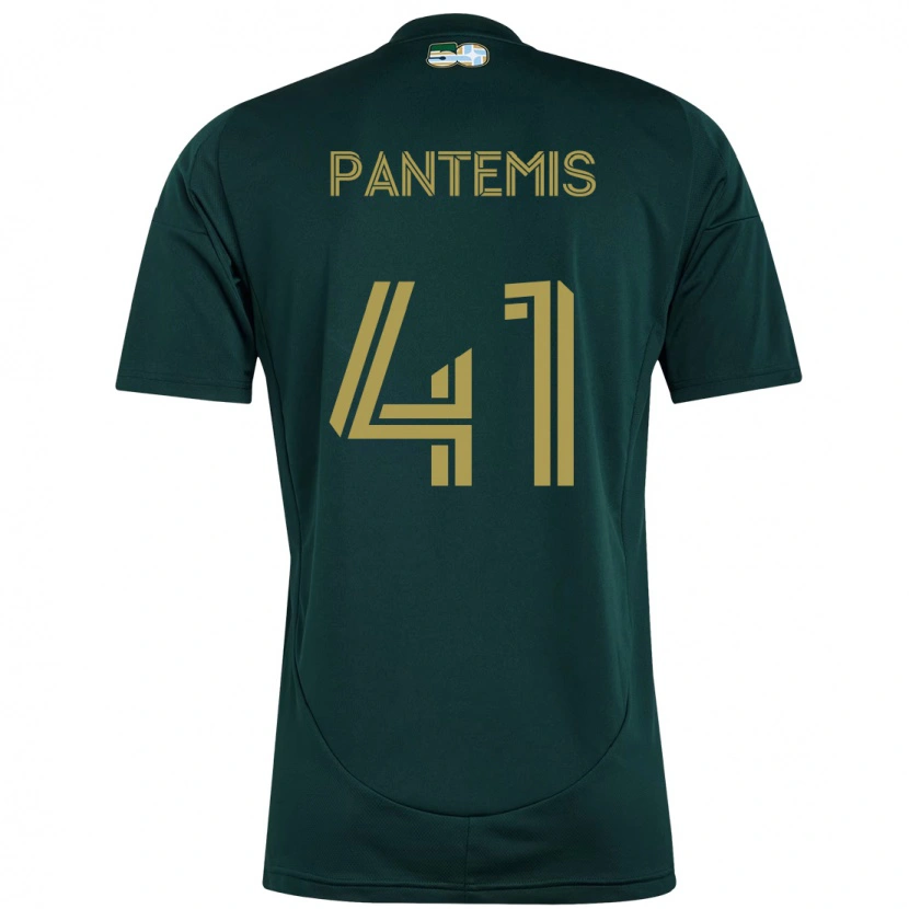 Danxen Niño Camiseta James Pantemis #41 Negro Marrón 1ª Equipación 2025/26 La Camisa