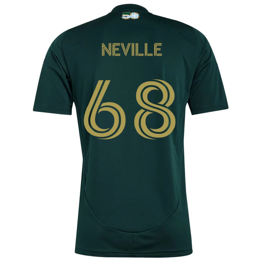 Danxen Niño Camiseta Harvey Neville #68 Beige Verde 1ª Equipación 2025/26 La Camisa