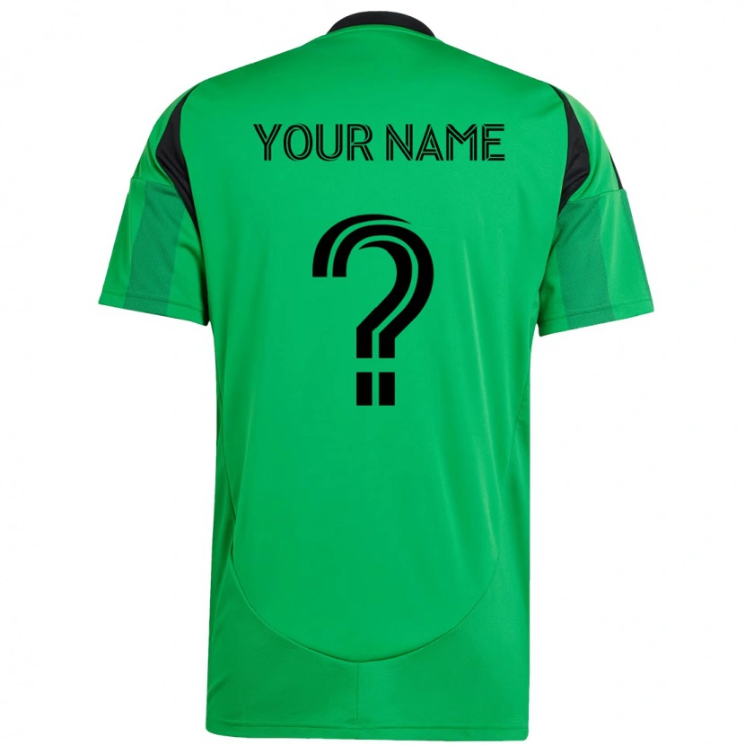 Danxen Niño Camiseta Su Nombre #0 Blanco Verde 1ª Equipación 2025/26 La Camisa