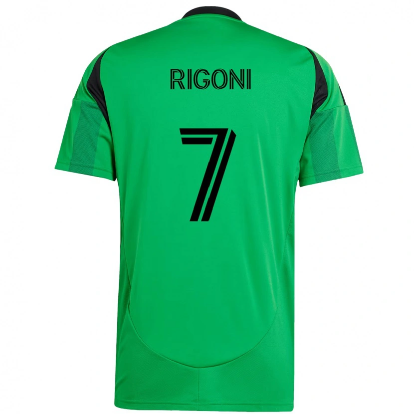 Danxen Niño Camiseta Emiliano Rigoni #7 Blanco Verde 1ª Equipación 2025/26 La Camisa