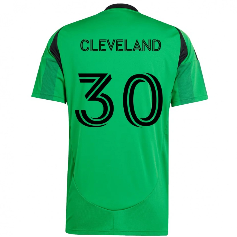 Danxen Niño Camiseta Stefan Cleveland #30 Blanco Verde 1ª Equipación 2025/26 La Camisa