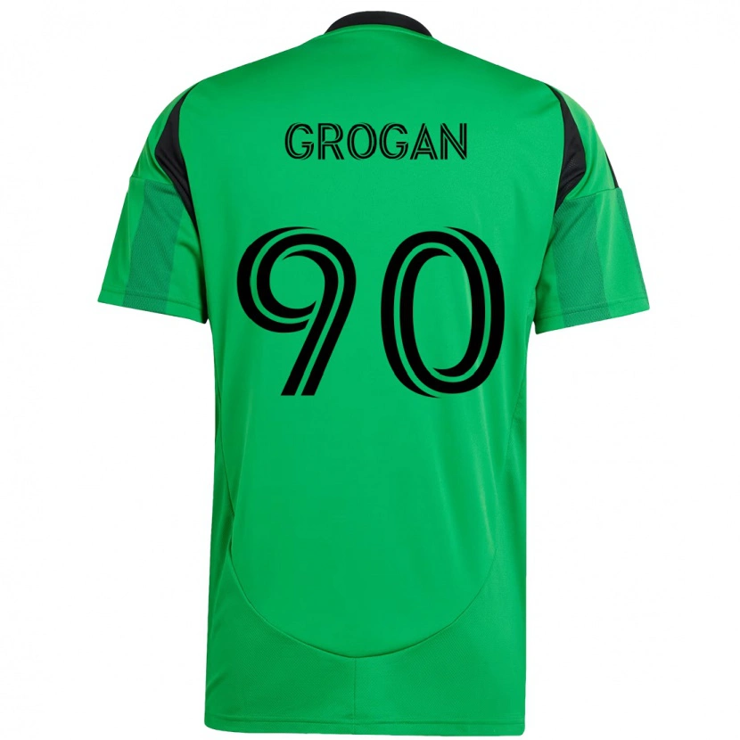Danxen Niño Camiseta Peter Grogan #90 Blanco Verde 1ª Equipación 2025/26 La Camisa