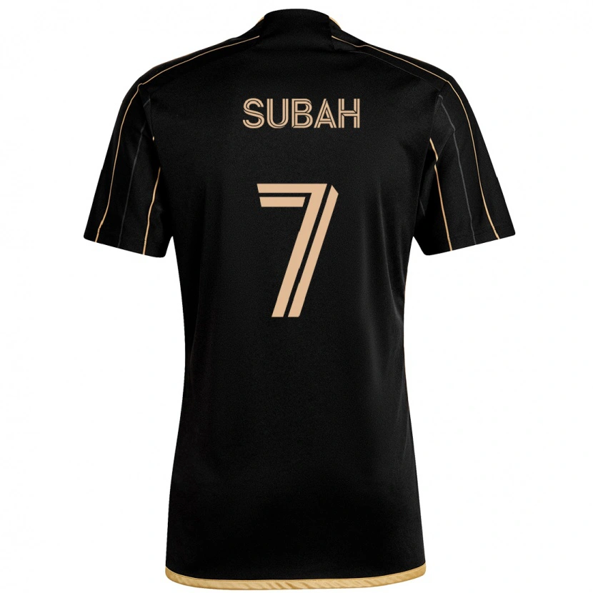 Danxen Niño Camiseta Yekeson Subah #7 Blanco Marrón 1ª Equipación 2025/26 La Camisa