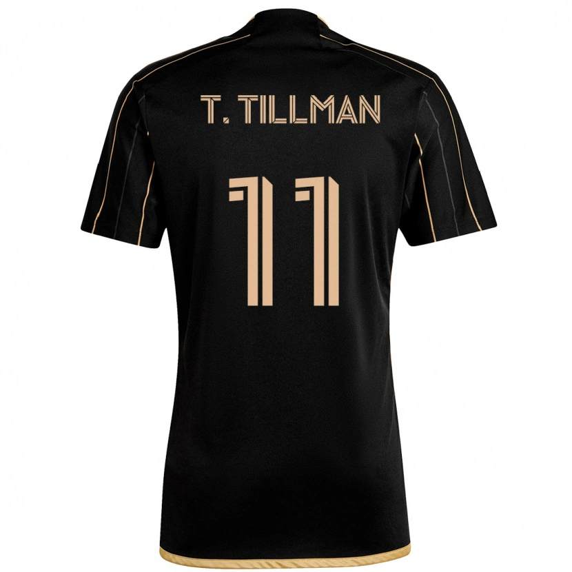 Danxen Niño Camiseta Timothy Tillman #11 Negro Marrón 1ª Equipación 2025/26 La Camisa