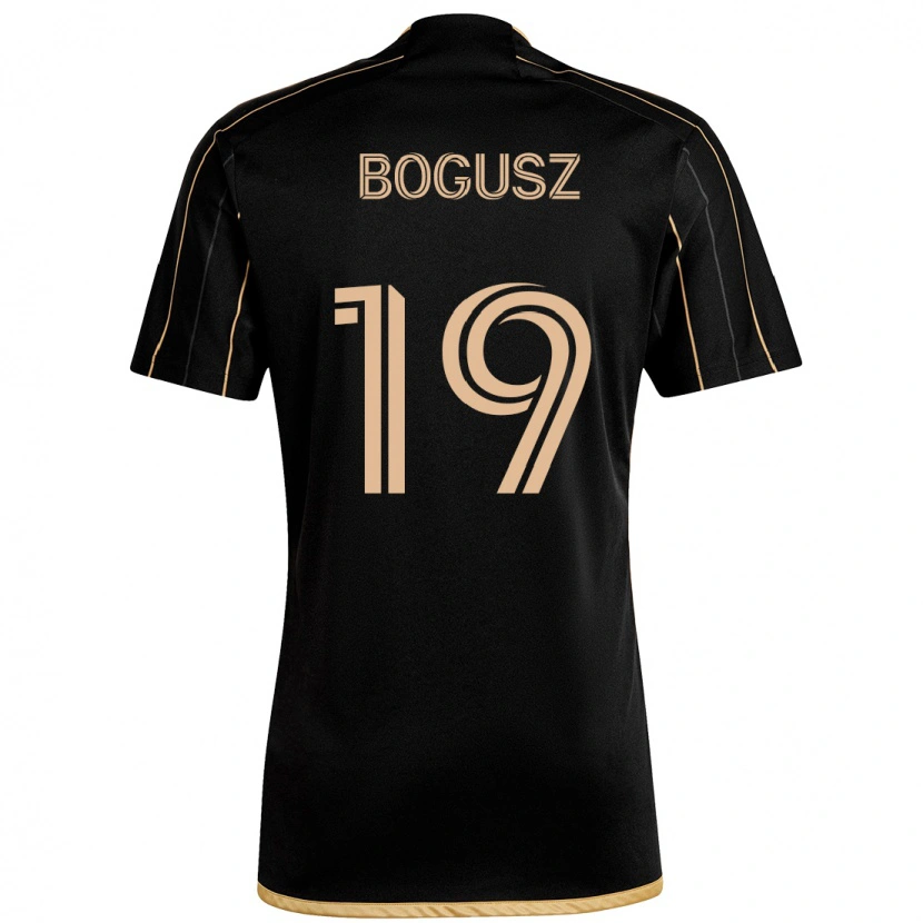 Danxen Niño Camiseta Mateusz Bogusz #19 Negro Marrón 1ª Equipación 2025/26 La Camisa