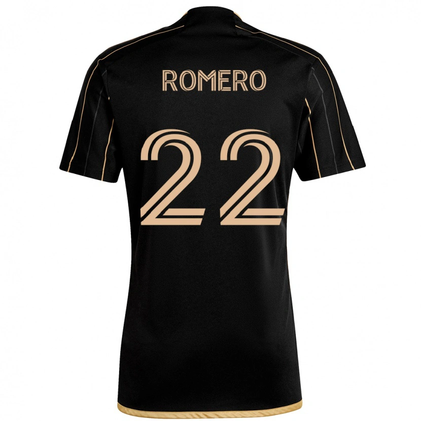 Danxen Niño Camiseta Abraham Romero #22 Negro Marrón 1ª Equipación 2025/26 La Camisa