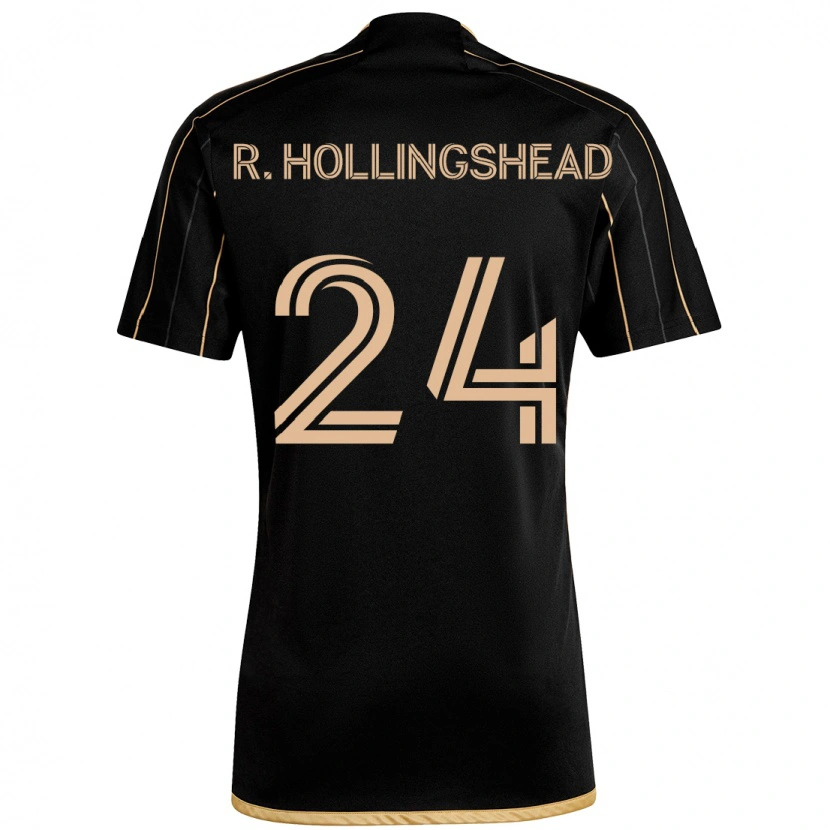 Danxen Niño Camiseta Ryan Hollingshead #24 Negro Marrón 1ª Equipación 2025/26 La Camisa