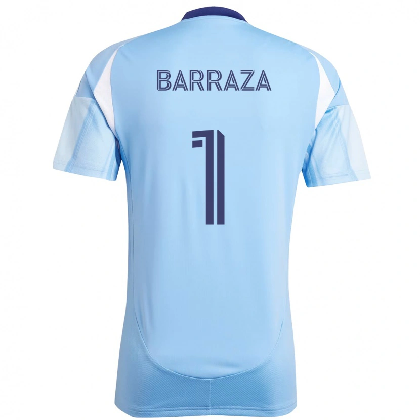 Danxen Niño Camiseta Luis Barraza #1 Negro Azul Naranja 1ª Equipación 2025/26 La Camisa