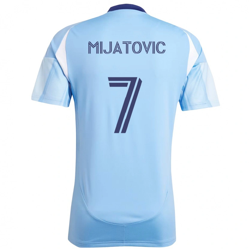 Danxen Niño Camiseta Jovan Mijatovic #7 Negro Azul Naranja 1ª Equipación 2025/26 La Camisa