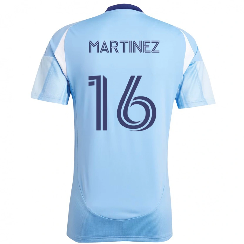 Danxen Niño Camiseta Alonso Martínez #16 Negro Azul Naranja 1ª Equipación 2025/26 La Camisa