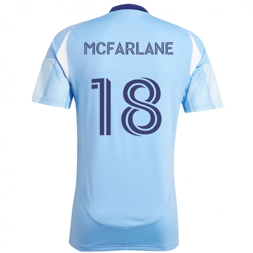 Danxen Niño Camiseta Christian Mcfarlane #18 Negro Azul Naranja 1ª Equipación 2025/26 La Camisa