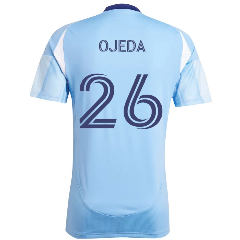 Danxen Niño Camiseta Agustín Ojeda #26 Negro Azul Naranja 1ª Equipación 2025/26 La Camisa
