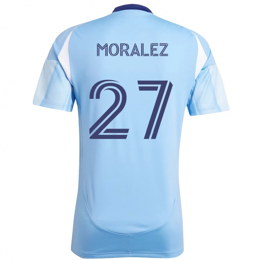 Danxen Niño Camiseta Maxi Moralez #27 Negro Azul Naranja 1ª Equipación 2025/26 La Camisa