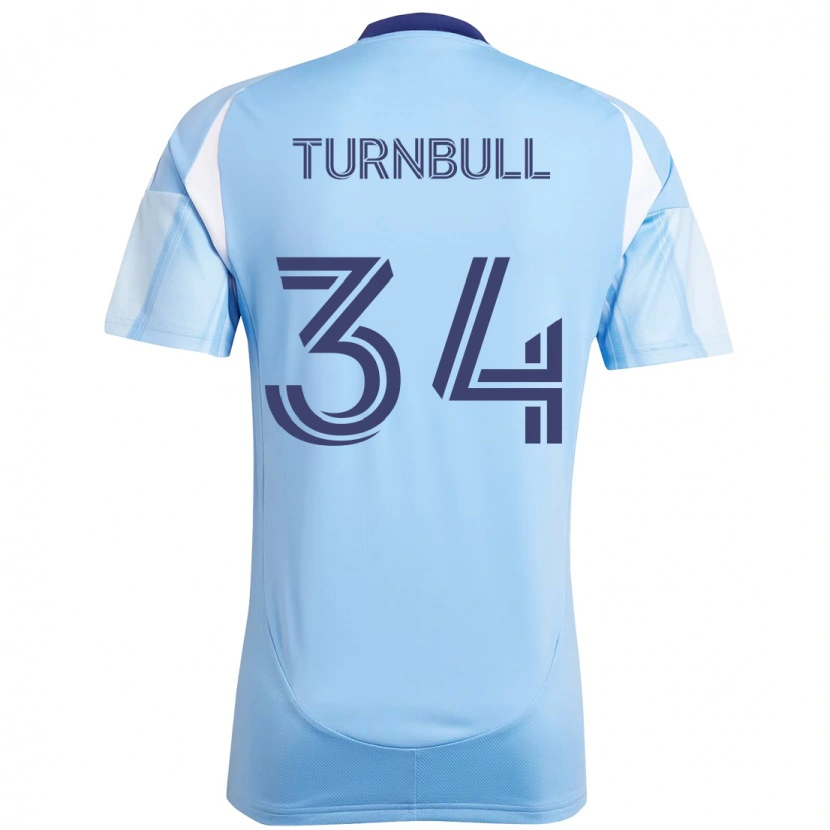 Danxen Niño Camiseta Stephen Turnbull #34 Negro Azul Naranja 1ª Equipación 2025/26 La Camisa