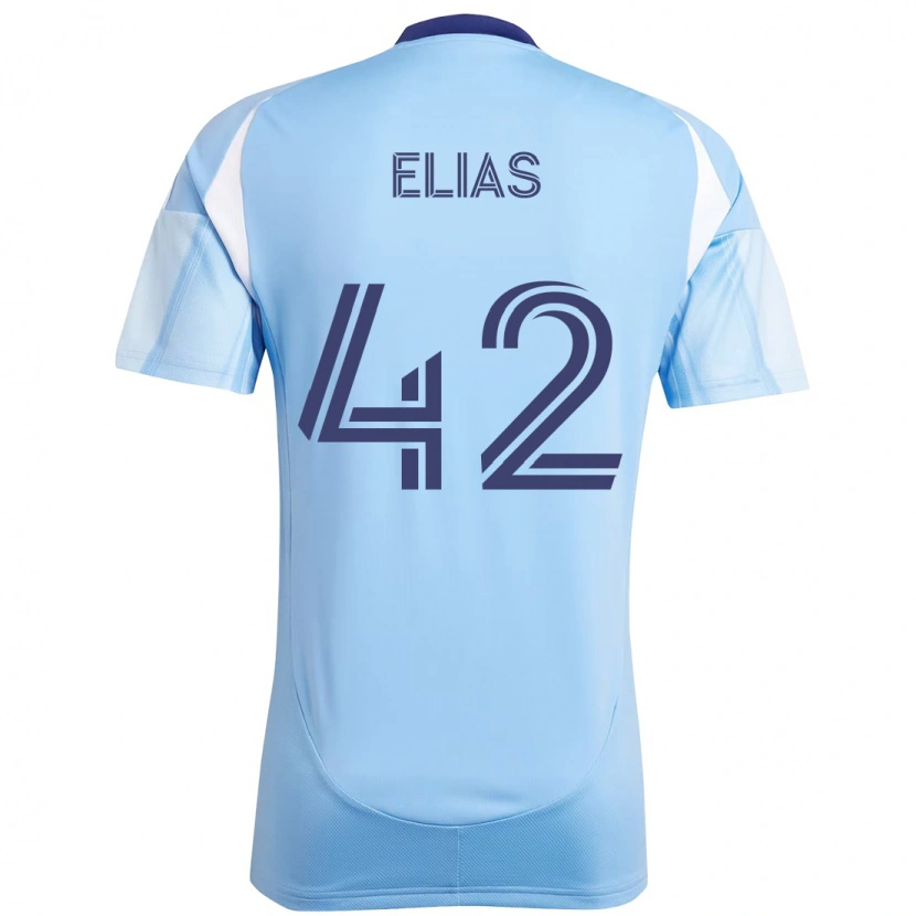 Danxen Niño Camiseta Piero Elias #42 Negro Azul Naranja 1ª Equipación 2025/26 La Camisa
