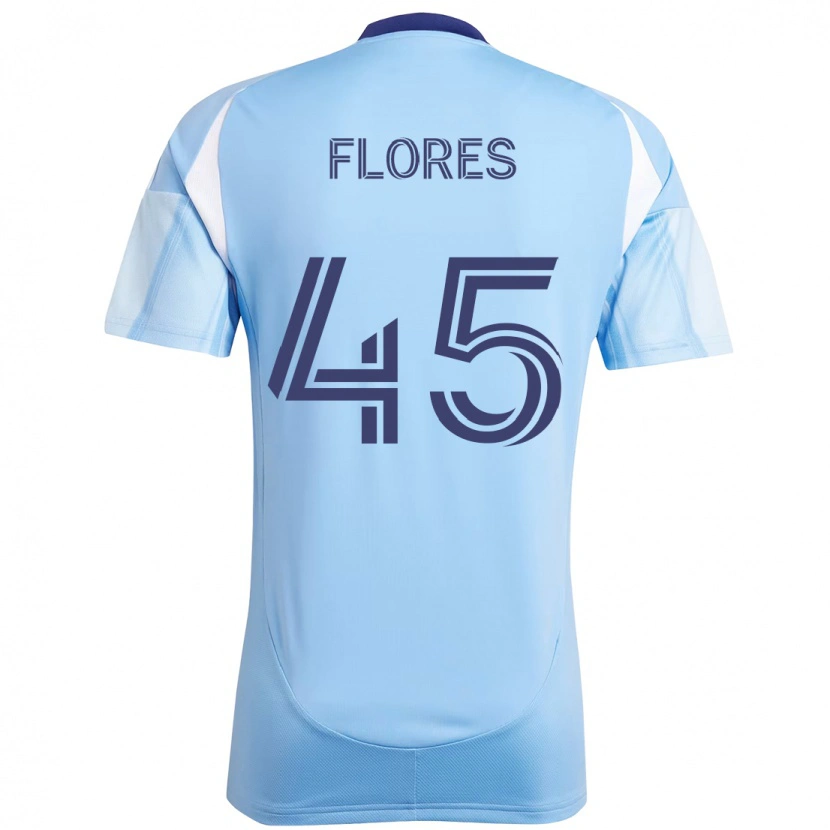 Danxen Niño Camiseta Brian Flores #45 Negro Azul Naranja 1ª Equipación 2025/26 La Camisa