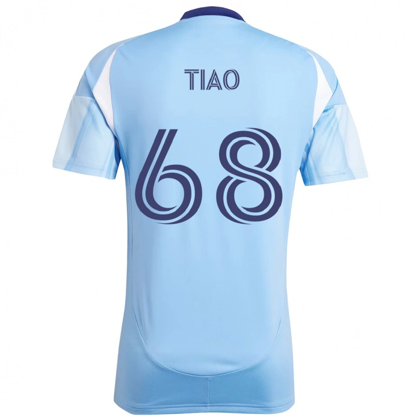 Danxen Niño Camiseta Christopher Tiao #68 Negro Azul Naranja 1ª Equipación 2025/26 La Camisa