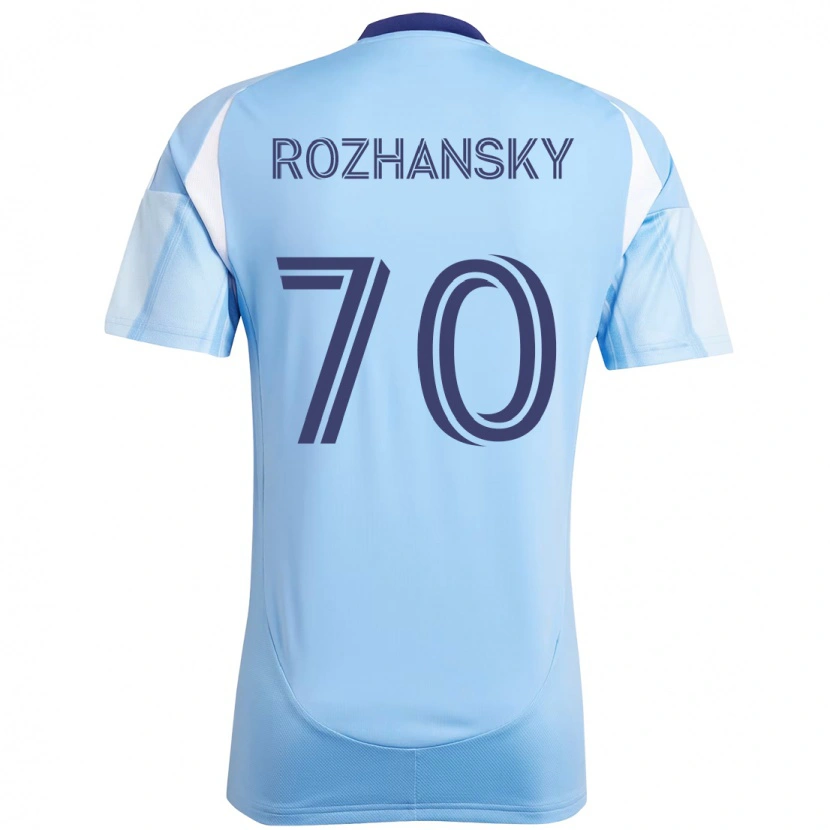 Danxen Niño Camiseta Jake Rozhansky #70 Negro Azul Naranja 1ª Equipación 2025/26 La Camisa