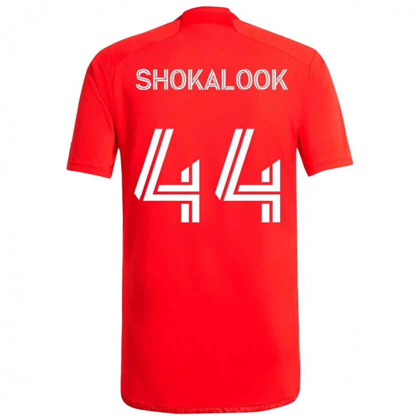 Danxen Niño Camiseta Jason Shokalook #44 Rojo Blanco 1ª Equipación 2025/26 La Camisa