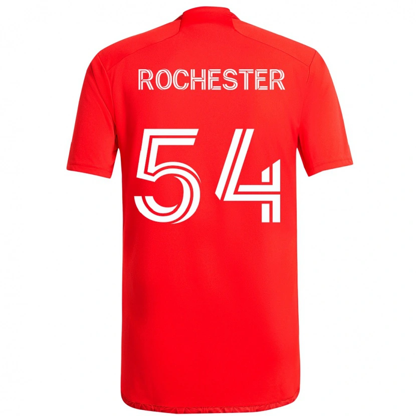 Danxen Niño Camiseta Lamonth Rochester #54 Rojo Blanco 1ª Equipación 2025/26 La Camisa