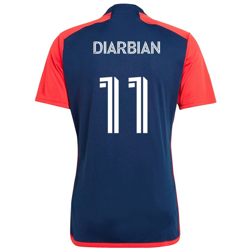 Danxen Niño Camiseta Gevork Diarbian #11 Azul Rojo 1ª Equipación 2025/26 La Camisa
