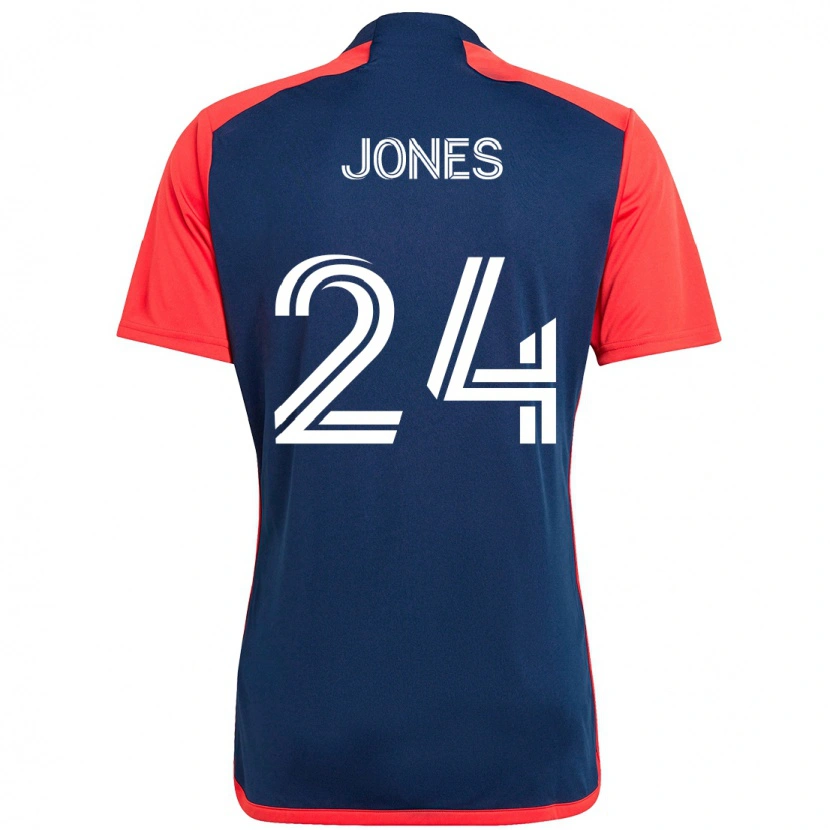Danxen Niño Camiseta Dejuan Jones #24 Azul Rojo 1ª Equipación 2025/26 La Camisa