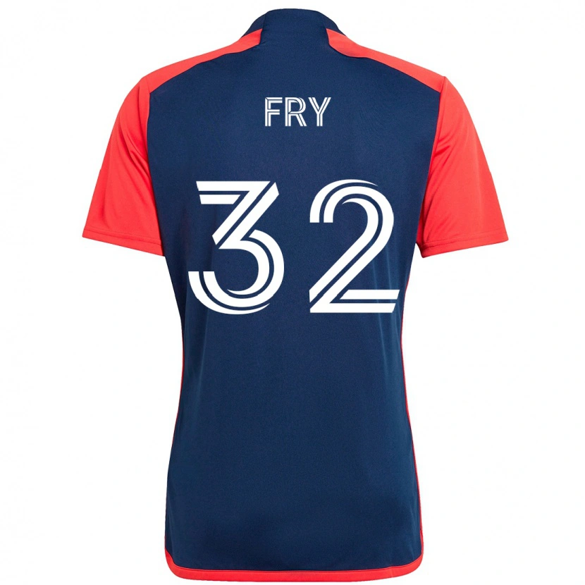 Danxen Niño Camiseta Malcolm Fry #32 Blanco Azul 1ª Equipación 2025/26 La Camisa