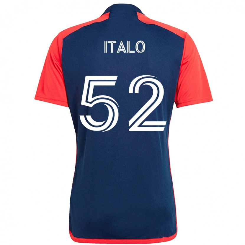Danxen Niño Camiseta Ítalo #52 Azul Rojo 1ª Equipación 2025/26 La Camisa