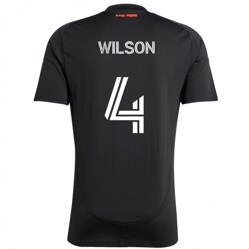 Danxen Niño Camiseta Bruno Wilson #4 Blanco Rojo 1ª Equipación 2025/26 La Camisa