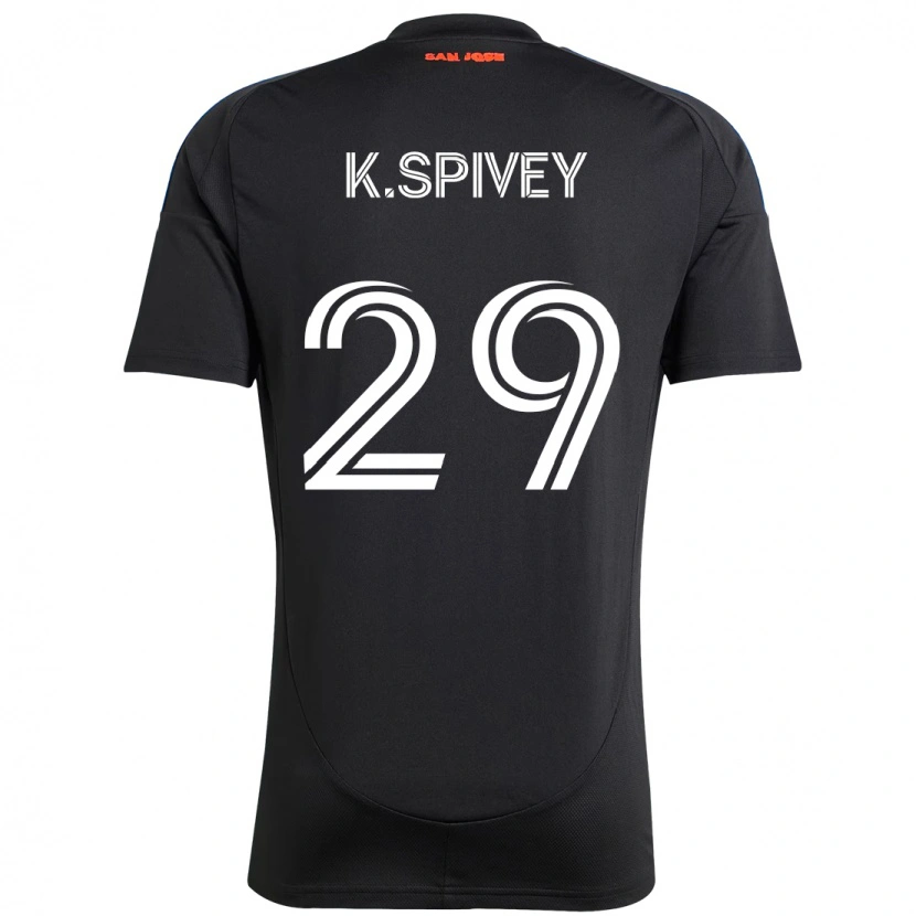 Danxen Niño Camiseta Kaedren Spivey #29 Blanco Rojo 1ª Equipación 2025/26 La Camisa