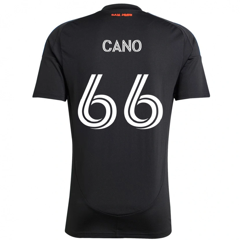 Danxen Niño Camiseta Alejandro Cano #66 Blanco Rojo 1ª Equipación 2025/26 La Camisa