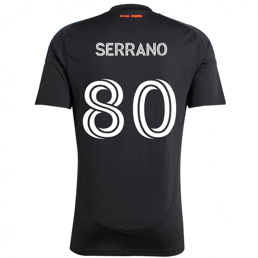 Danxen Niño Camiseta David Serrano #80 Blanco Rojo 1ª Equipación 2025/26 La Camisa