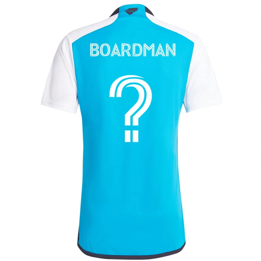 Danxen Niño Camiseta Erik Pena-Boardman #0 Azul Celeste Blanco 1ª Equipación 2025/26 La Camisa