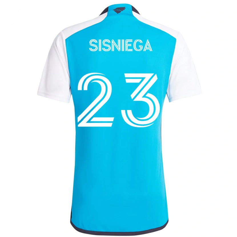 Danxen Niño Camiseta Pablo Sisniega #23 Negro Blanco 1ª Equipación 2025/26 La Camisa