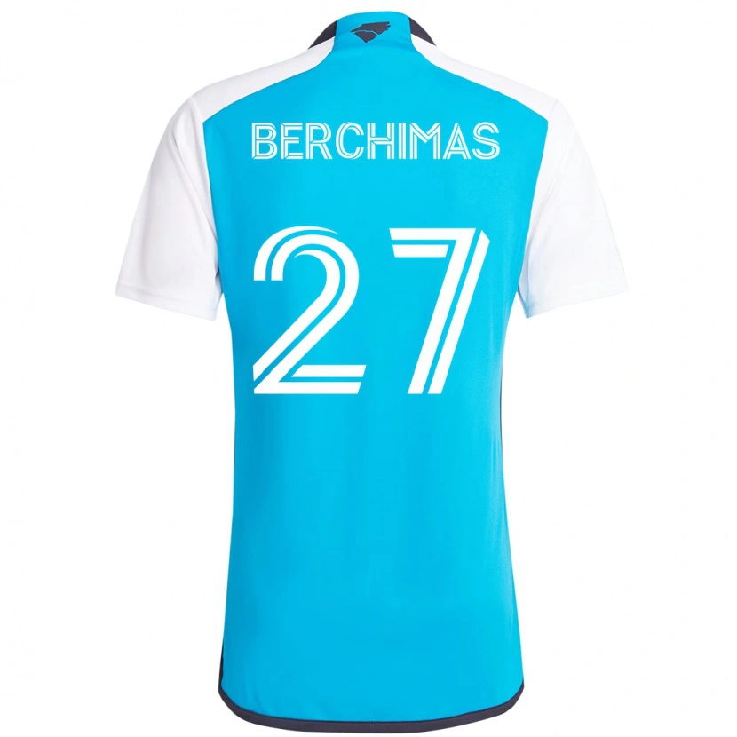 Danxen Niño Camiseta Nimfasha Berchimas #27 Negro Blanco 1ª Equipación 2025/26 La Camisa