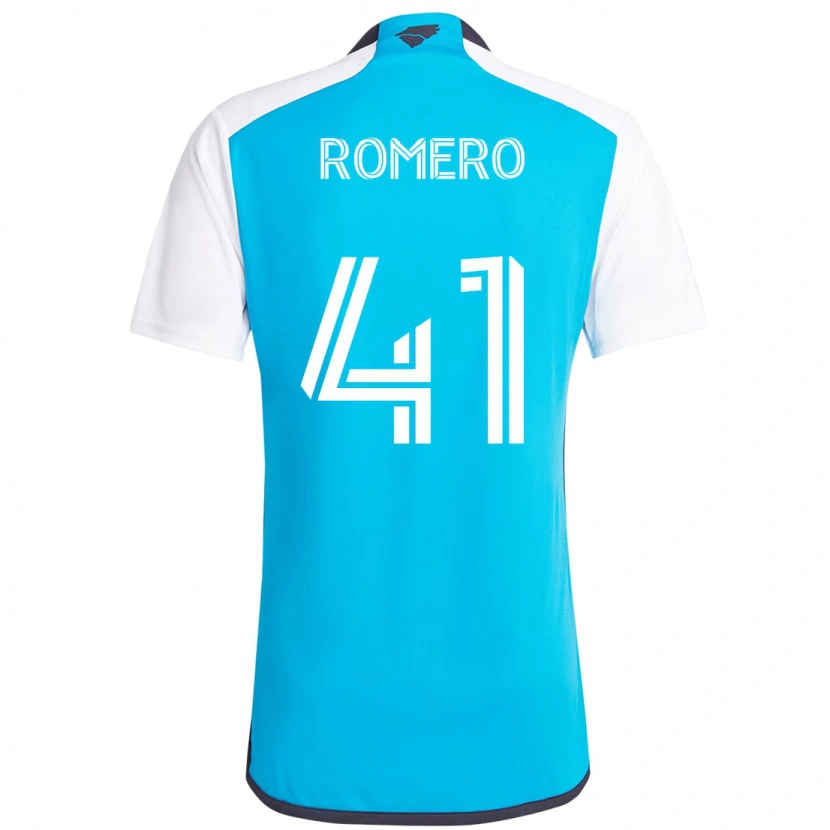 Danxen Niño Camiseta Brian Romero #41 Negro Blanco 1ª Equipación 2025/26 La Camisa