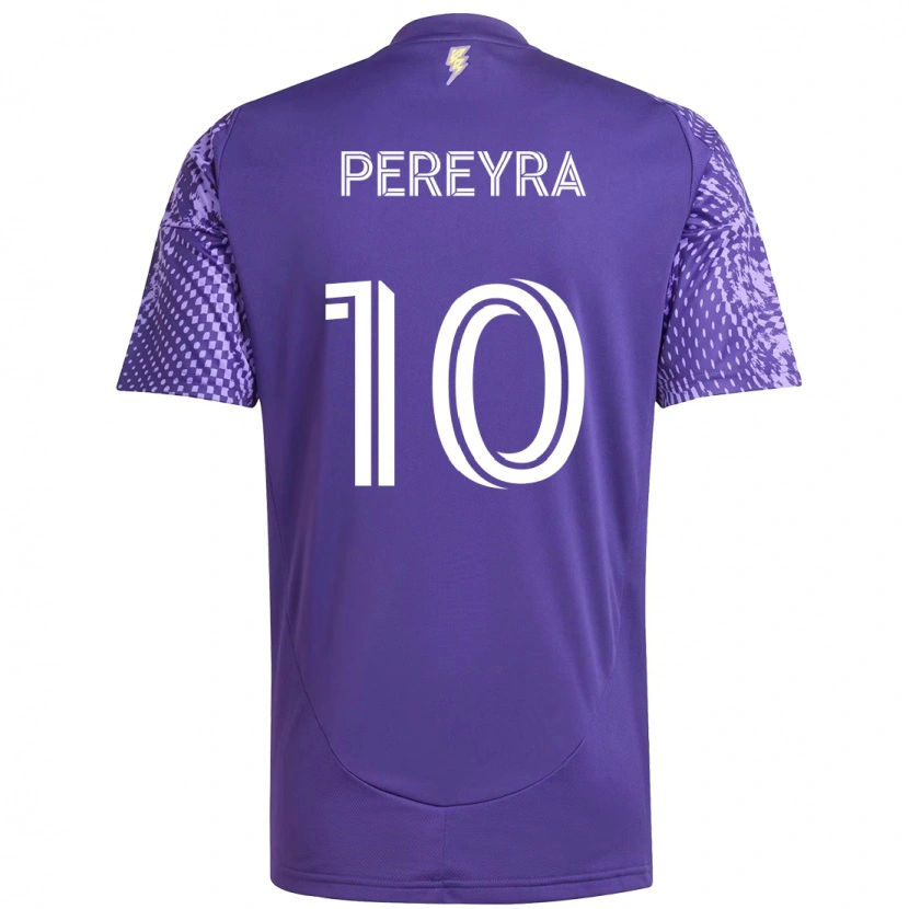 Danxen Niño Camiseta Mauricio Pereyra #10 Blanco Morado 1ª Equipación 2025/26 La Camisa