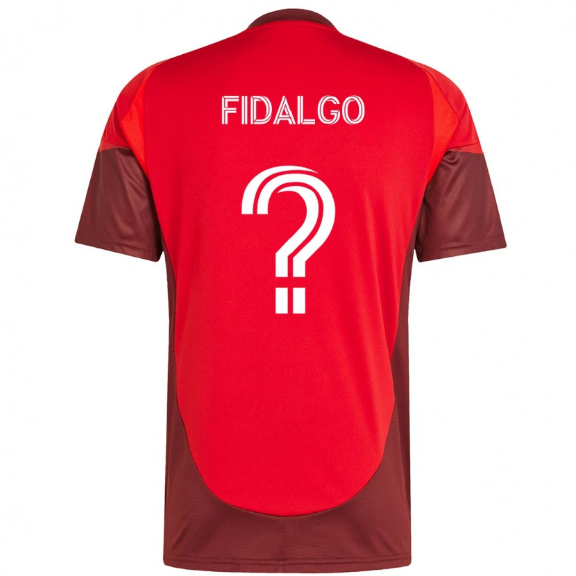 Danxen Niño Camiseta James Fidalgo #0 Blanco Rojo 1ª Equipación 2025/26 La Camisa