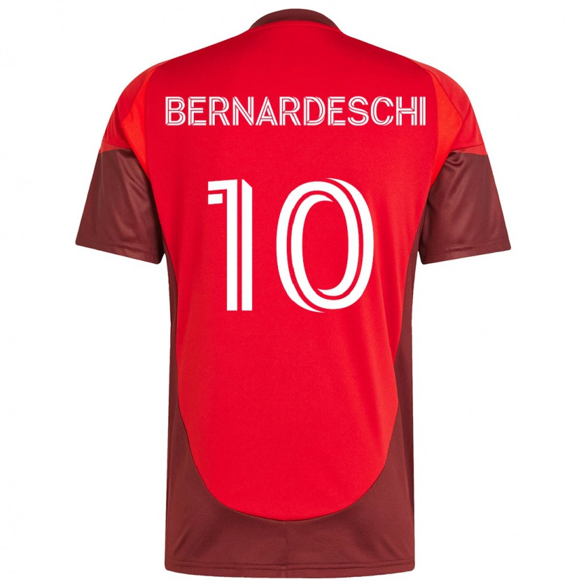 Danxen Niño Camiseta Federico Bernardeschi #10 Blanco Rojo 1ª Equipación 2025/26 La Camisa