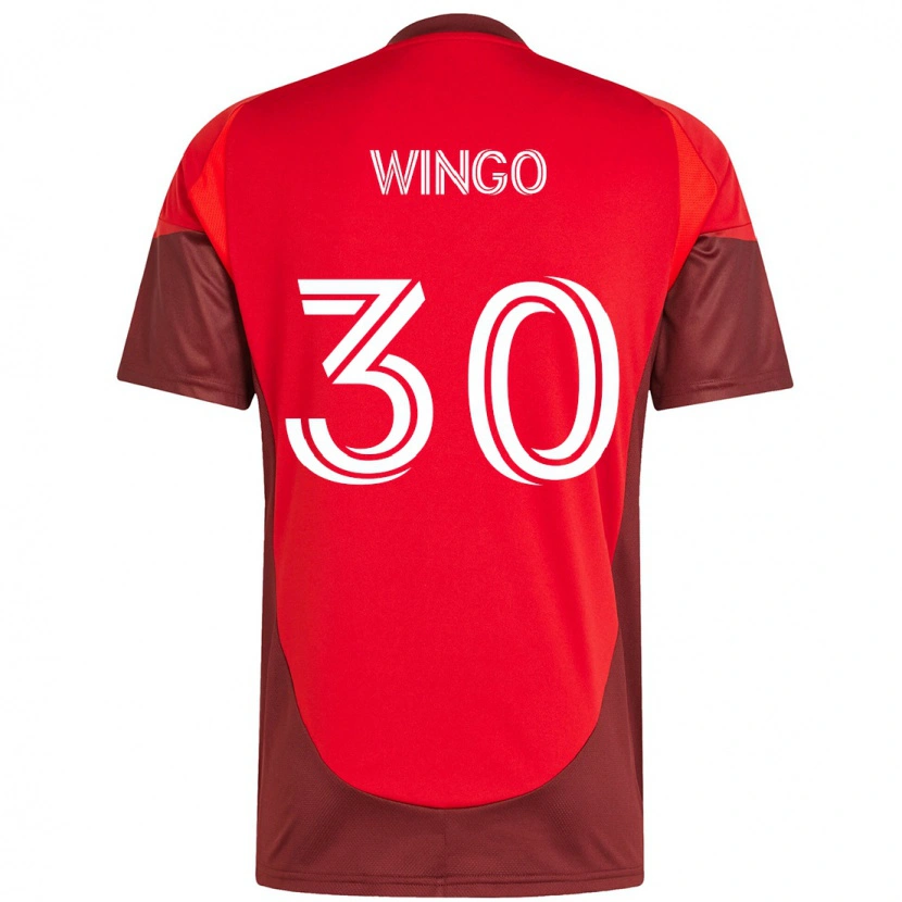 Danxen Niño Camiseta Henry Wingo #30 Rojo Blanco 1ª Equipación 2025/26 La Camisa
