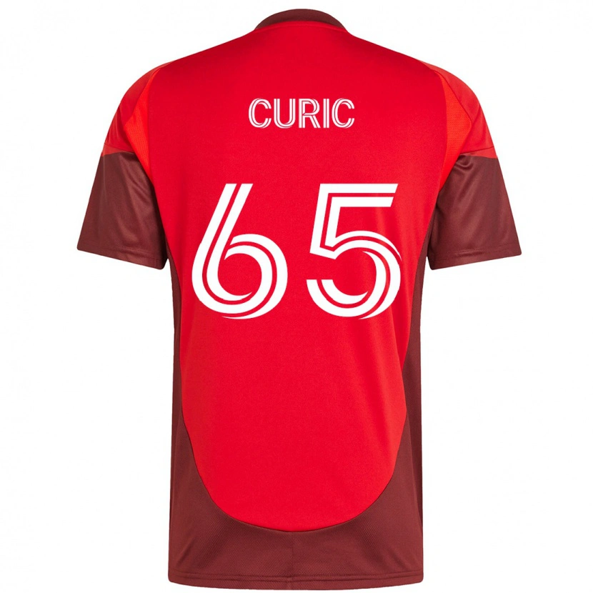 Danxen Niño Camiseta Antony Curic #65 Blanco Rojo 1ª Equipación 2025/26 La Camisa